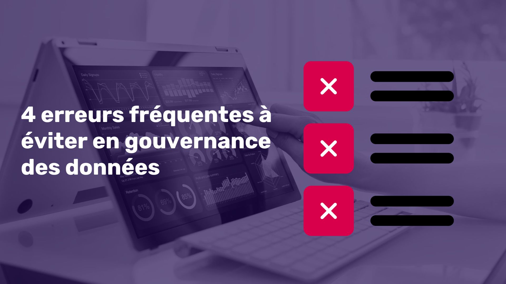 erreurs gouvernance des données